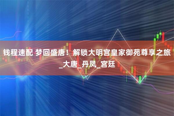 钱程速配 梦回盛唐！解锁大明宫皇家御苑尊享之旅_大唐_丹凤_宫廷
